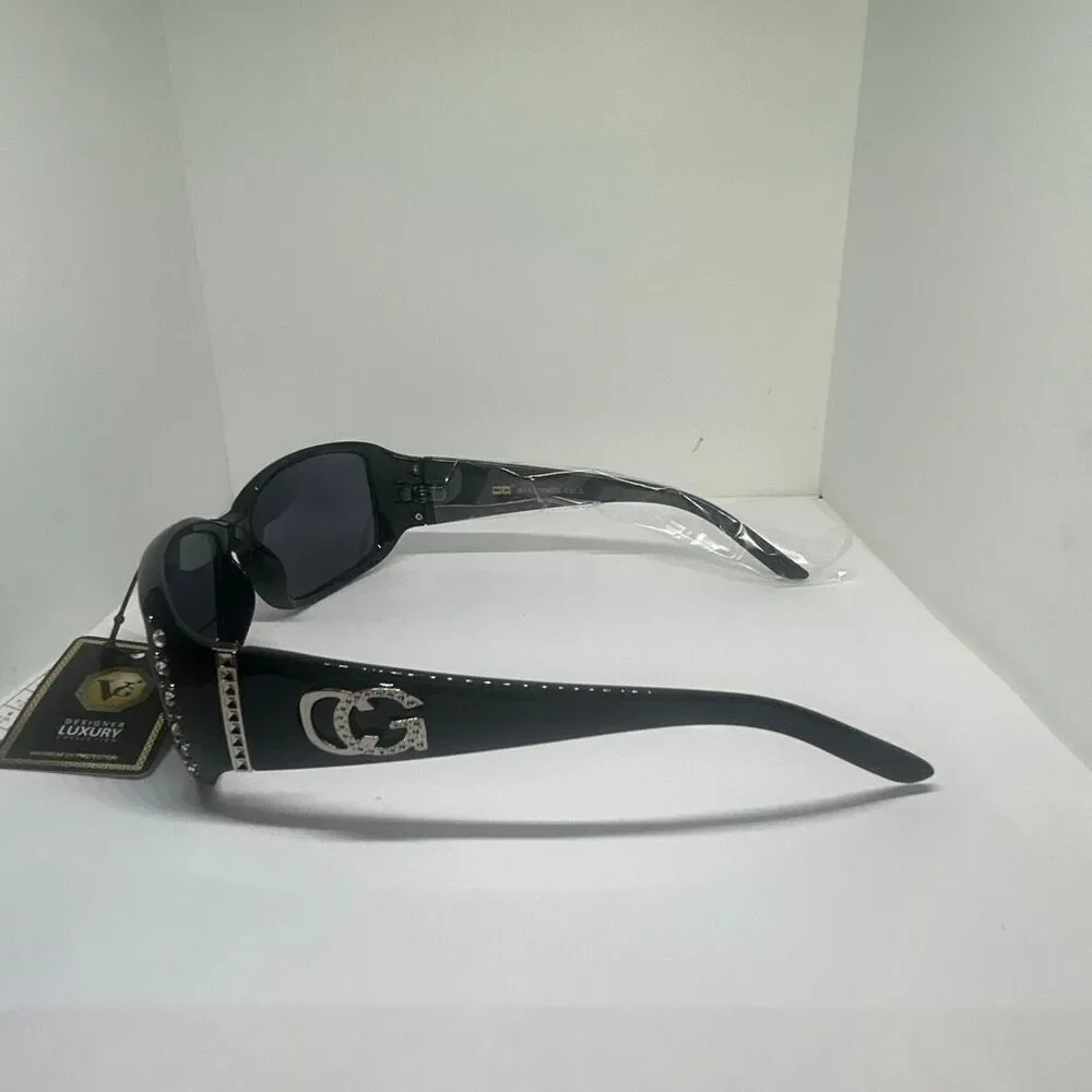 VG Designer Luxury Sunglasses Rhinestone Accent UV400 Protection